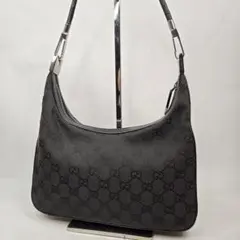 美品 GUCCI ホーボー型 ワンショルダーバッグ GGキャンバス