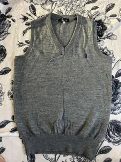 EAST BOY グレー Vネック ベスト Lサイズ