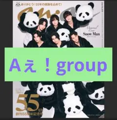 anan　55周年特集 　Aぇ! group