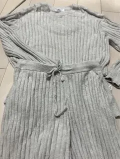 ジェラピケ　メンズ　調音スムーズィー　上下セット　ロングパンツ　オム　グレー