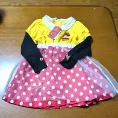 ディズニー　ミニーマウス　ワンピース　90cm
