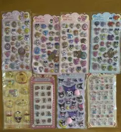 人気シール8枚バラエティセットおしりぷくぷくウォーターシールアクリル硬いシール