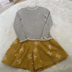 KPストライプニットとショートパンツ 140