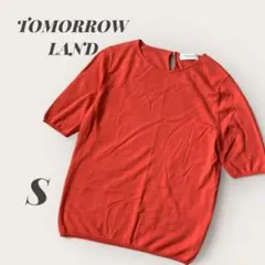 TOMORROW LAND 半袖ニット　赤　半袖