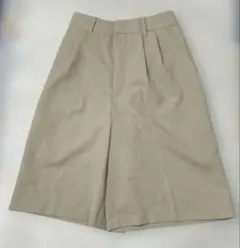 GU ショートパンツ　ウエストゴム　ベージュ　S