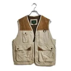 PISAALTO ベスト L ベージュ 多ポケット アウトドア キャンプ 釣り