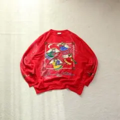 USA製 90s HOLIDAY TIME クリスマス スウェット L相当