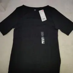 UNIQLO ストレッチコットンボートネックT