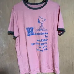 UNIQLO UT スヌーピー Tシャツ ピンク XL