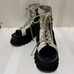 未使用級✴︎HARELs L sizeメッシュハイカットオープントゥブーツ