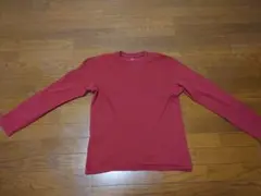 UNIQLO ソフトタッチTシャツ ワイン Mサイズ