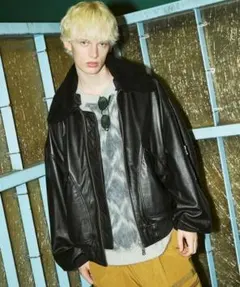 ！訳アリ！MAISON SPECIAL　シープレザー G-1ジャケット　サイズ1