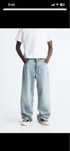 ZARA バギーフィット デニムパンツEUR40 USA31サイズのサムネイル
