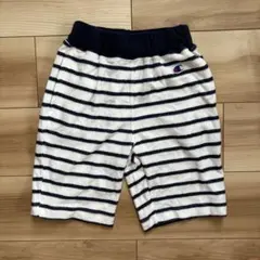 Champion チャンピオン ボーダー柄 パイル ハーフパンツ 140