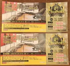 【2枚セット】有馬温泉 太閤の湯 優待券