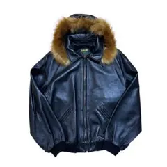 Supreme × Schott Hooded Leather Bomber Mのサムネイル