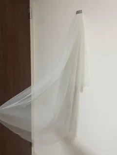 ホワイト ウェディングベール チュール