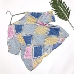 1-683【ハートマーケット】トップス　半袖　お洒落　ゆったり　Uネック♪