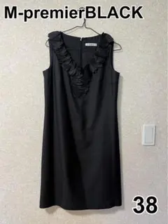 [M-premierBLACK]ブラック ノースリーブワンピース(38)