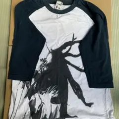 グラフィックプリント 七分袖カットソー