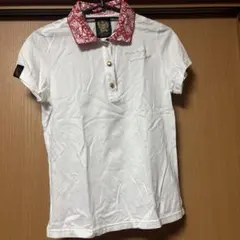 VIVA HEARST ポロシャツ ホワイト/レッド