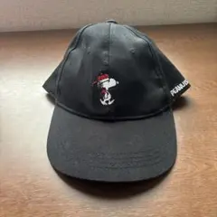 スヌーピー PEANUTS 黒キャップ