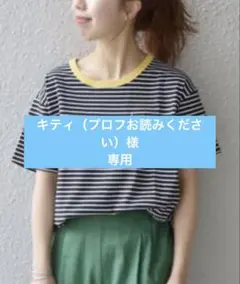 SHIPS any別注THE KNiTS: カラーボーダー リンガーTEEのサムネイル
