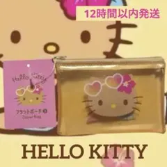 新品　HELLO KITTY フラットポーチ S 日焼け　ハローキティー　クリアのサムネイル