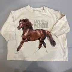 バースデイマイリトルワンダー 馬柄 Tシャツ 90