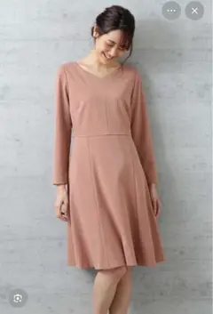 NBBナチュラルビューティーベーシック　ニュアンスネックワンピースS