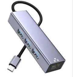 USB LAN変換アダプター 4-IN-1 ハブ 100Mbps RJ45
