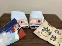 スタジオジブリ　フェイスタオル　ガーゼハンカチ　セット