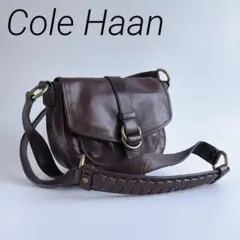 Cole Haan レザー ショルダーバッグ クロスボディ 斜め掛け ボルドー系のサムネイル