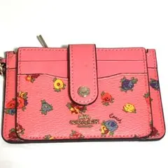 COACH コーチ カードケース パスケース 財布 ピンク
