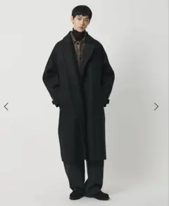 25AW <H> リバー バルカラー ベルテッドコート