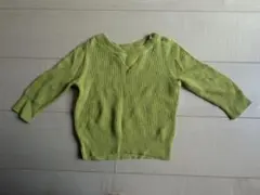 babyGap ライムグリーン Vネック 長袖カットソー 80cm