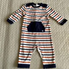 プチバトー ロンパース　マリニエール柄