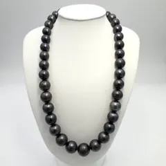 【未使用】南洋白蝶真珠/黒蝶真珠❣️天然スピネルファンシ―カラーネックレス 黒蝶真珠ネックレス（11.4～8.8ミリ／マルチカラー） ：真珠専門