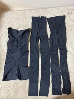 【美品】着圧インナー 3点セット タンクトップ レギンス スパッツ 黒