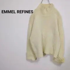 ◇エメルリファインズ　ハイネックニット ゆったりトップス ウール•カシミヤ混合のサムネイル