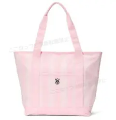 Victoria's Secret ピンク ストライプ ラージ トートバッグ