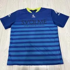 【SVOLME】スボルメ フロントボーダー柄 プラクティスシャツ Sのサムネイル