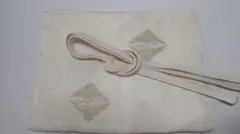 白の帯揚げ、帯締めのセット HE70―243