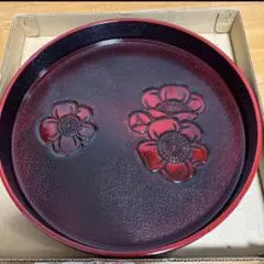 村上堆朱 丸盆 菓子盆 工芸品1 - メルカリ