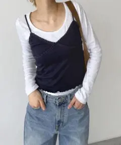 【CANAL JEAN】HARING レーストリムキャミのサムネイル