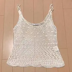 J & R レース　キャミソール　シロのサムネイル