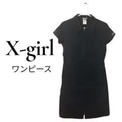 X-girl ネイビー ミニワンピース Sサイズ