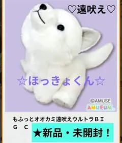 10/15迄限定！もふっとオオカミ遠吠えウルトラBIGぬいぐるみ(ほっきょくん)