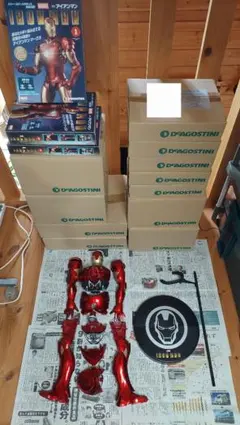 アイアンマン フィギュア 組み立てキット 1～100号(85号まで組立済み)のサムネイル