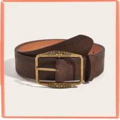 ウエスタンベルト　古着　ブラウン　茶色 グランジ アメカジ ヴィンテージ y2k